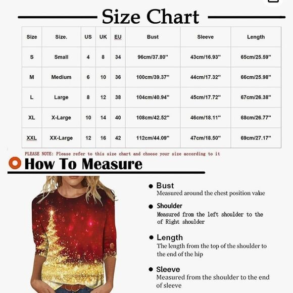 Holiday Tree 3/4 Sleeve T-Shirt - Picture 2 of 5